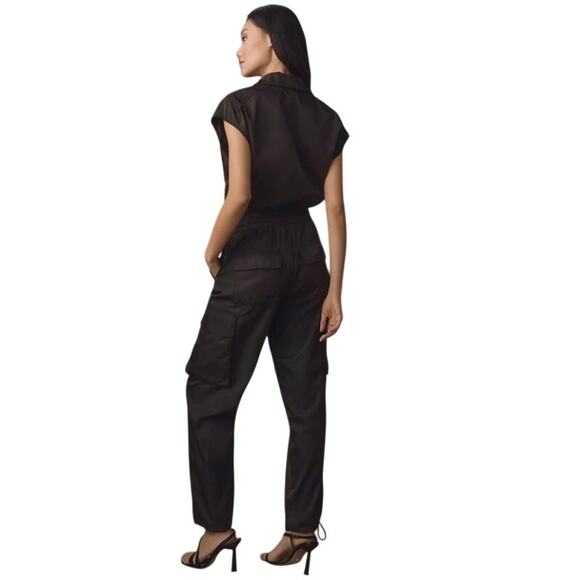 PISTOLA Jade Jumpsuit Cargo Black Women's Size Large EUC - Picture 2 of 7